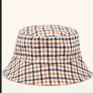 Old Navy NWT Reversible Brown Plaid/Corduroy Bucket Hat Size Large-X-Large